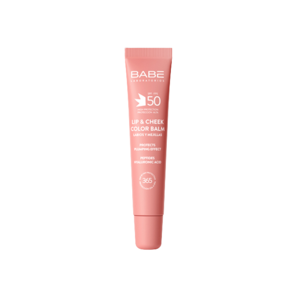 Bálsamo Labial y Mejillas con Color, SPF 50 Rosa, 20 ml. - BABE