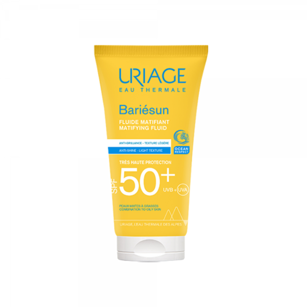 Bariésun Fluido Mat SPF50+ Piel Acnéica, 50 ml. - Uriage