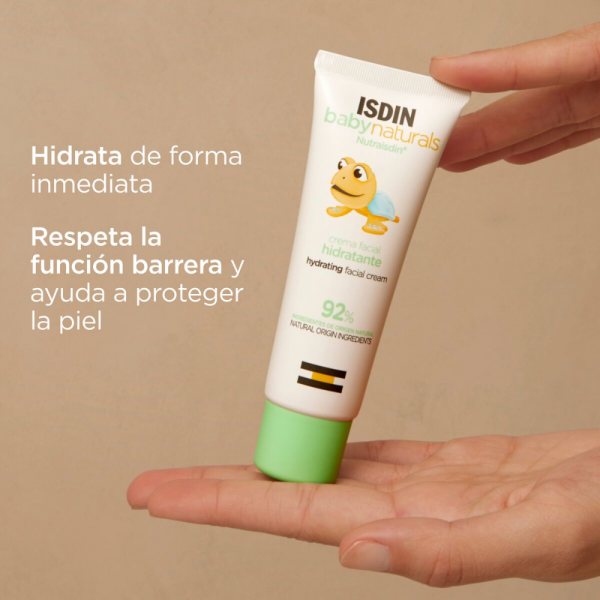 Baby Naturals Crema Facial Hidratante Diaría, 50 ml. - Isdin