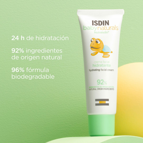 Baby Naturals Crema Facial Hidratante Diaría, 50 ml. - Isdin