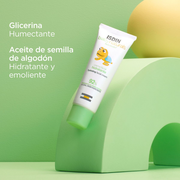Baby Naturals Crema Facial Hidratante Diaría, 50 ml. - Isdin