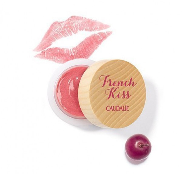 Balsamo con Color Labios Seduction French Kiss Rosa Delicioso, 7.5 g. - Caudalie