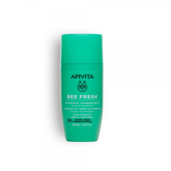 Bee Fresh Desodorante 24h con Propóleo respeta el Microbioma, 50 ml. - Apivita