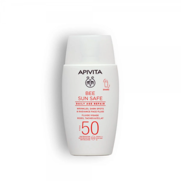 Bee Sun Safe Crema Reparación Antiedad Diaria SPF50, 50 ml. - Apivita