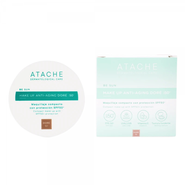 Be Sun Make Up Anti-Aging Doré SPF 50+, 12 g. - Atache 