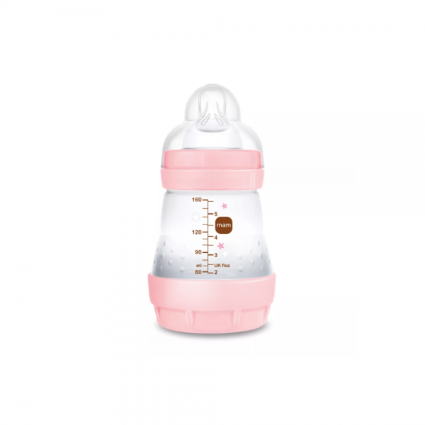 Biberón Easy Start Anti-Colic Matt, Rosa, 1 ud, 160 ml. - MAM