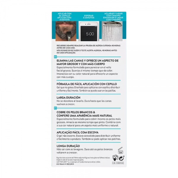 Bigote y Barba, M-45 Moreno, 14 g. - Just For Men