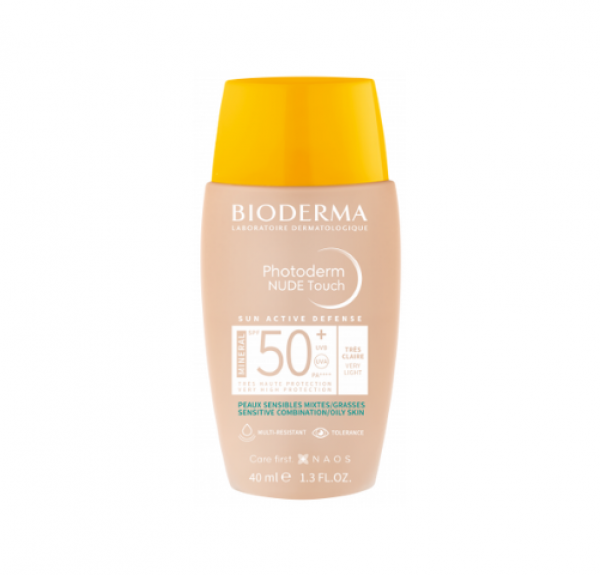 Photoderm NUDE Touch SPF 50+ Tono Muy Claro, 40 ml. - Bioderma