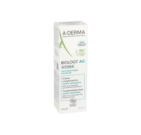 Biology Ac Hydra Crema Hidratante Compensadora, 40 ml. - A-Derma