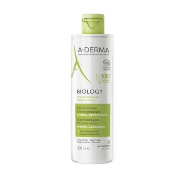 Biology Agua Micelar Hidralimpiliadora, 400 ml.- Aderma