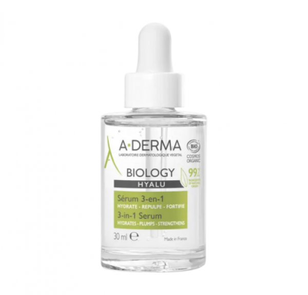 Biology Hyalu Serum 3 en 1, 30 ml. - A-Derma