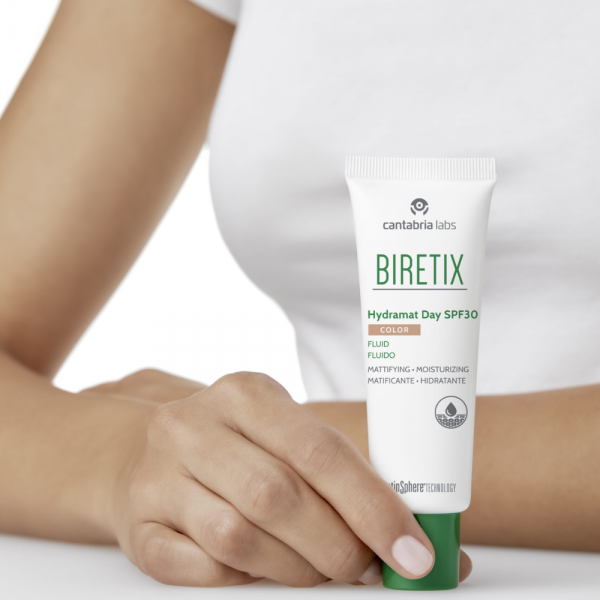 Biretix Hydramat Day SPF 30 Color, 50 ml. - Cantabria Labs