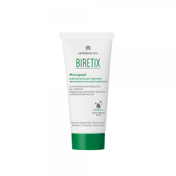 Biretix Micropeel Tratamiento Exfoliante Purificante, 50 ml. - Cantabria Labs