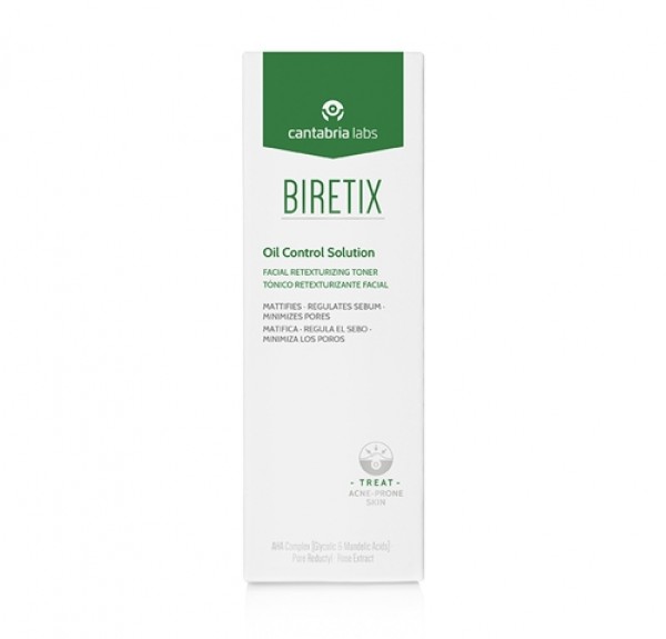 Biretix Oil Control Solution Tónico Retexturizante Facial, 100 ml. - Cantabria Labs 