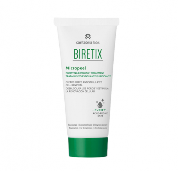 Biretix Micropeel Tratamiento Exfoliante Purificante, 50 ml. - Cantabria Labs