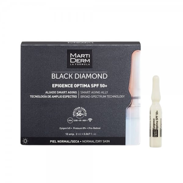 Black Diamond Epigence Optima SPF 50+, 10 amps x 2 ml. - Martiderm