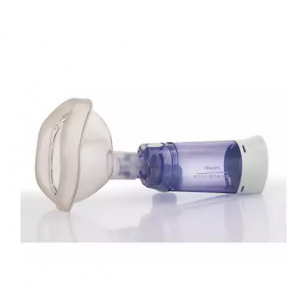 Cámara Inhaladora Con Válvula Con Mascarilla Grande. - Philips Repironics
