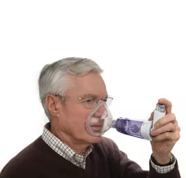 Cámara Inhaladora Con Válvula Con Mascarilla Grande. - Philips Repironics