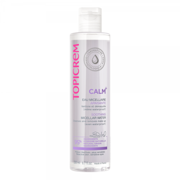 CALM+ Agua Micelar Calmante, 200 ml. - Topicrem