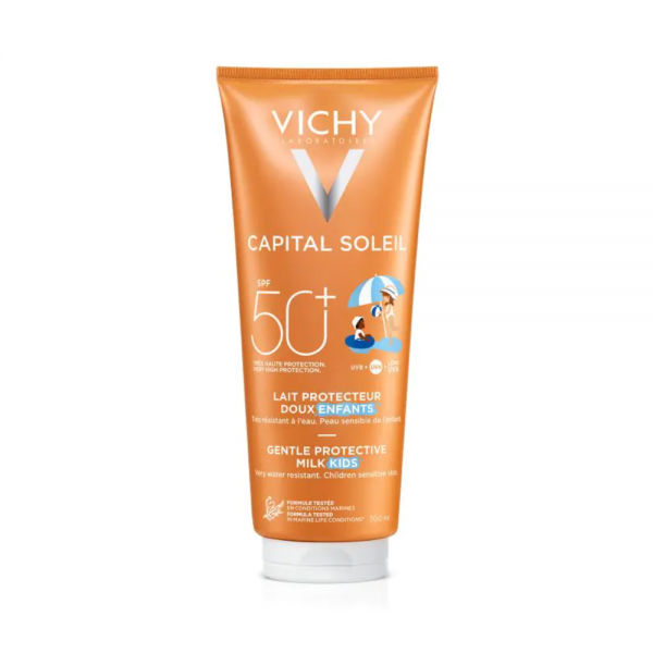 Capital Soleil Leche Protectora Niños SPF50+, 300 ml. - Vichy 