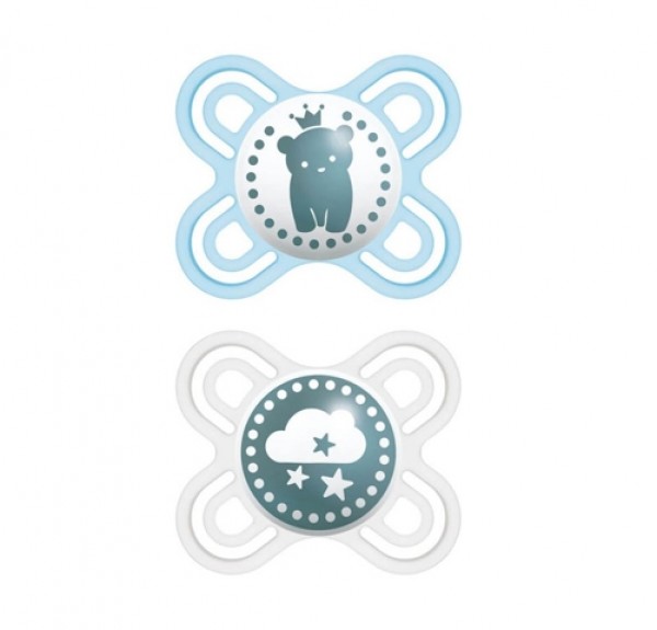 Chupete Perfect Star Niño, 0-2 meses, 2 uds. - MAM