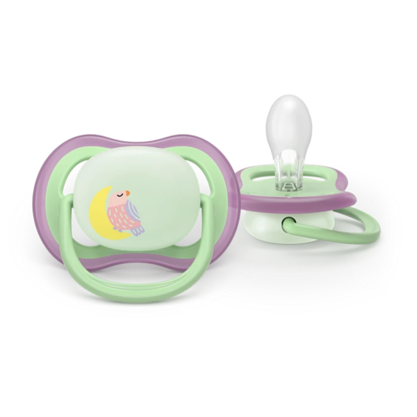 Chupete Ultra Air Nighttime, Niña 6-18 Meses. - Philips Avent