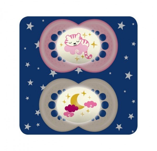 Chupete Original Night, Niña, 6+ meses, 2 uds. - MAM