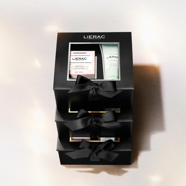 Cofre Hydragenist Gel-Crema Rehidratante Luminosidad + Mascarilla Exfoliante. - Lierac