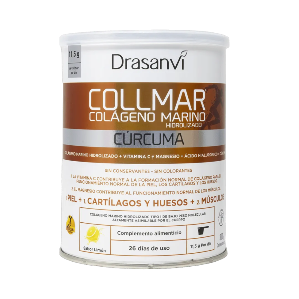 Collmar F24 Magnesio y Curcuma Sabor Limon, 300 gr. - Drasanvi