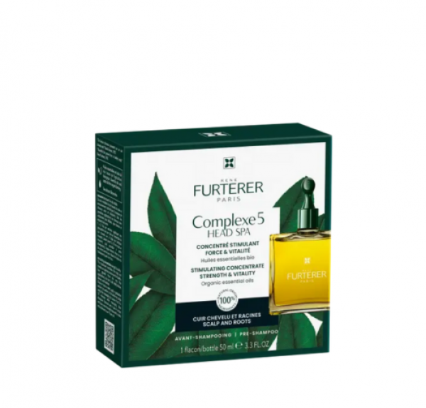 Head Spa Complexe 5 Concentrado Estimulante Fuerza & Vitalidad, 50 ml. - René Furterer