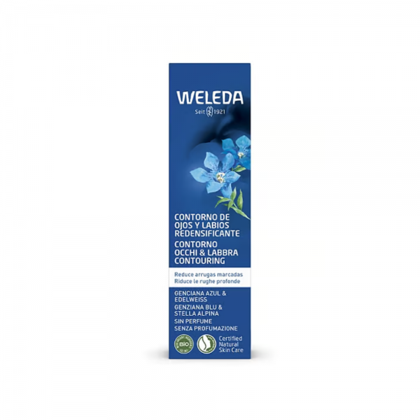 Contorno de Ojos y Labios Redensificante de Genciana Azul y Edelweiss, 10 ml. - Weleda