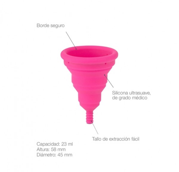 Copa Menstrual, Lily Cup Compact, Tamaño B. - Intimina