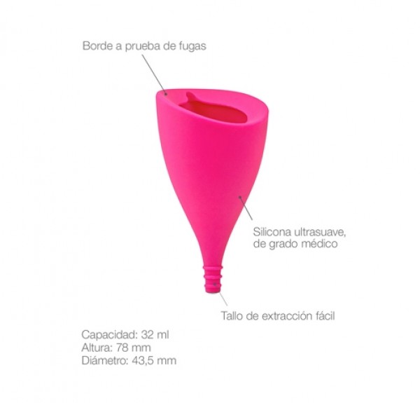 Copa Menstrual, Lily Cup Tamaño B. - Intimina