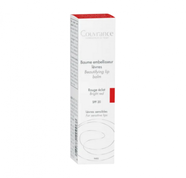 Couvrance Bálsamo de Labios Embellecedor Rojo Luminoso SPF 20, 3 g. - Avene 