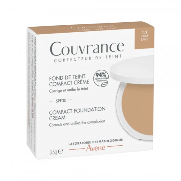 Couvrance Base de Maquillaje Crema Compacta (1.2) Arena , 8.5 g. - Avene