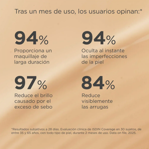 Coverage SPF 50+, 2.0 Beige, 30 g. - Isdin
