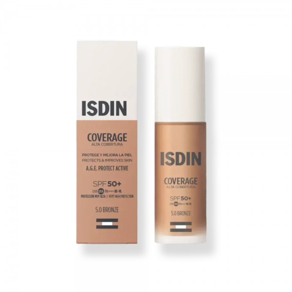 Coverage SPF 50+, 5.0 Bronze, 30 g. - Isdin