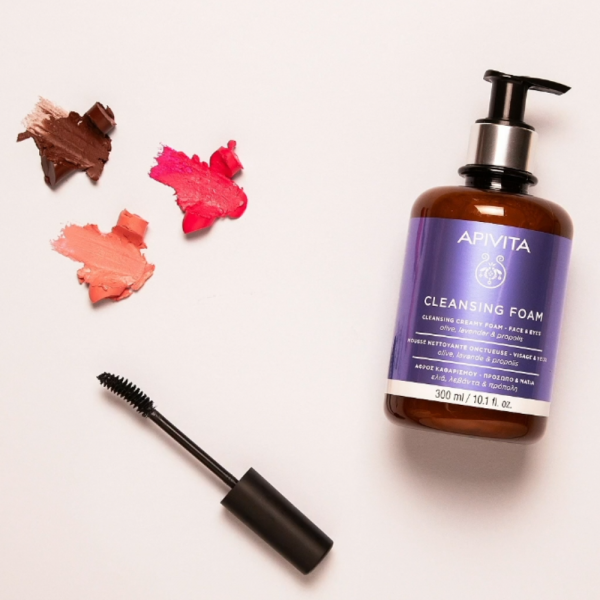 Crema Espuma Limpiadora Rostro y Ojos, 300 ml. - Apivita