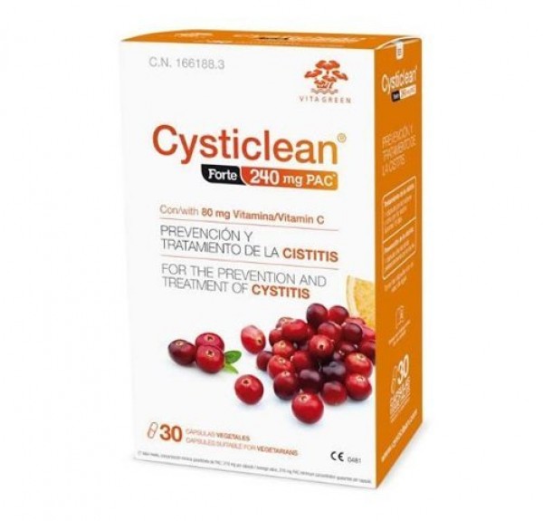 Cysticlean 240 mg PAC Forte, 30 Caps. - Cysticlean
