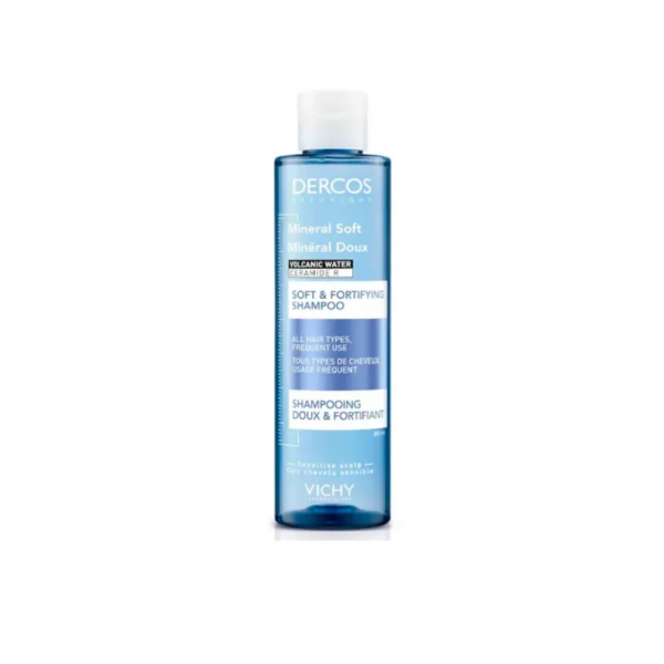 Dercos Champú Mineral Suave y Fortificante, 200 ml. - Vichy