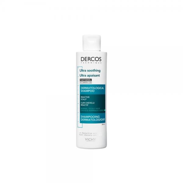 Dercos Champú Ultra Calmante Cabellos Normal a Graso, 200 ml.- Vichy