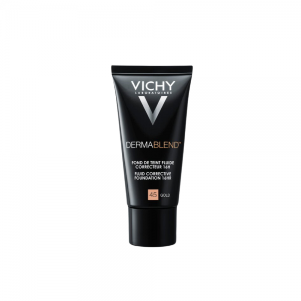 Dermablend Fondo de Maquillaje Fluido Corrector 16H Nº45 Gold, 30 ml.- Vichy