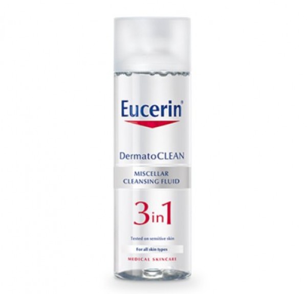 DermatoCLEAN 3 in 1 Solución Micelar Limpiadora, 200 ml. - Eucerin