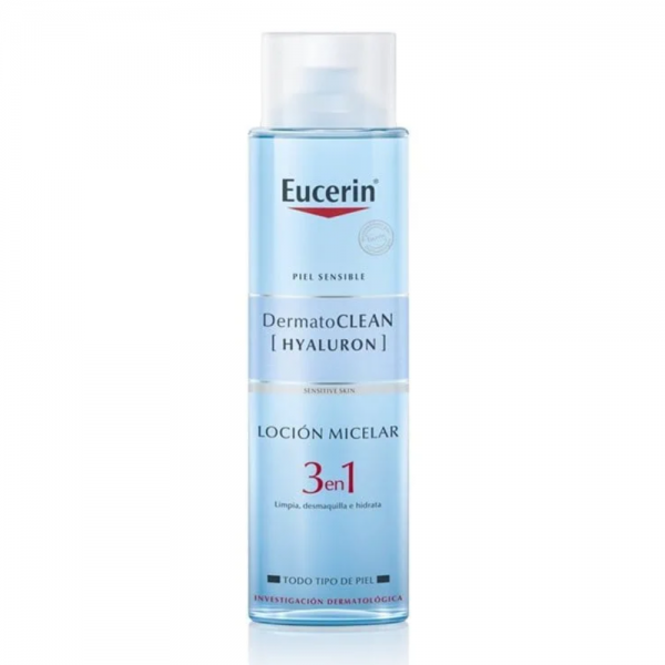 DermatoClean [Hyaluron] Agua Micelar 3 en 1, 400 ml. - Eucerin