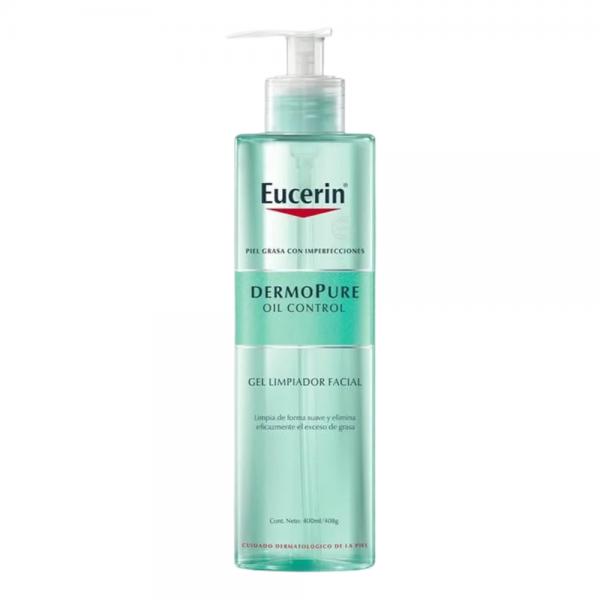 DermoPure Oil Control Gel Limpiador Facial, 400 ml. - Eucerin