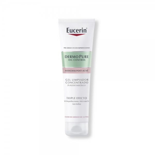 DermoPure Oil Control Gel Limpiador Triple Efecto, 150 ml. - Eucerin