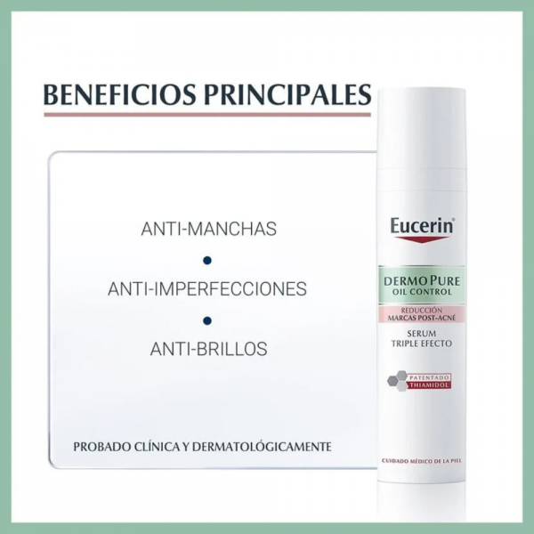 Dermopure Oil Control Sérum Triple Efecto, 40 ml. - Eucerin 