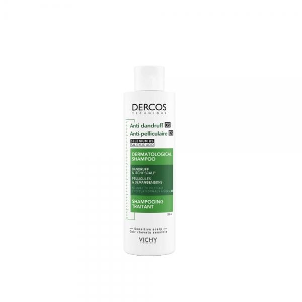 Dercos Champú Anticaspa DS Cabello Graso, 200 ml. - Vichy