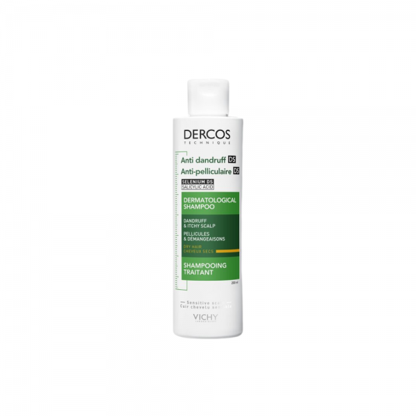 Dercos Champú Anticaspa DS Cabello Seco, 200 ml. - Vichy