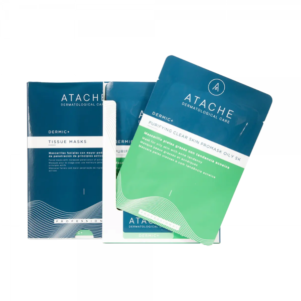 Dermic + ProMask Oily SK Mascarilla Piel Grasa con Tendencia Acneica, 1 unidad. - Atache